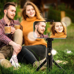 RoGer 2in1 Selfie Stick + Tripod Telescopic Stand with Bluetooth Remote Control