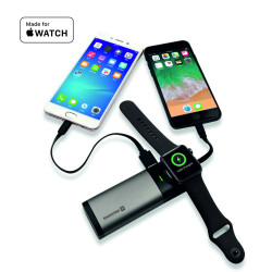 Swissten 2in1 6700 mAh Power Bank / MFi lightning cable / Apple Watch Wireless Charger