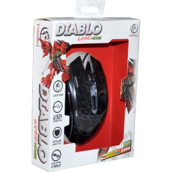 Rebeltec Diablo Gaming Mouse with Additional Buttons / LED BackLight / 2400 DPI / USB