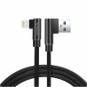 Swissten L Type Textile Universal Quick Charge 3.1 USB to Lightning Data and Charging Cable 1.2m