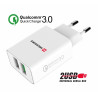 Swissten Premium Travel Charger 2x USB / QC3.0 23W