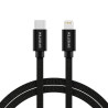 Swissten Textile Universal Quick Charge 3.1 USB-C to Lightning Data and Charging Cable 2m
