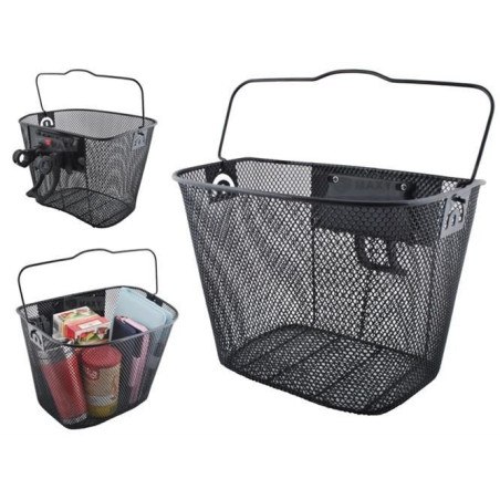 RoGer Metal Basket for Bicycle / 5kg / 33x25x23 cm