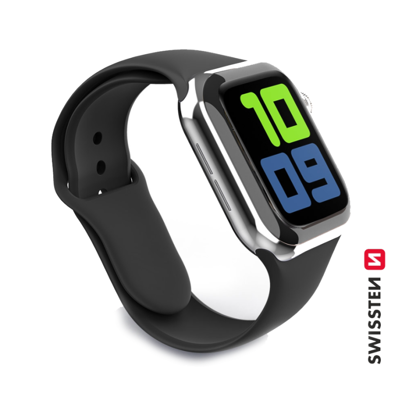 Swissten Silicone Band for Apple Watch 1/2/3/4/5/6/SE / 42 mm / 44 mm