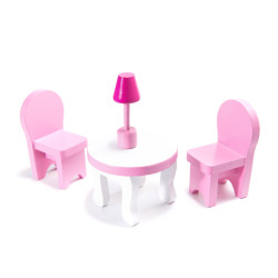 RoGer Wooden Doll House with LED 70cm