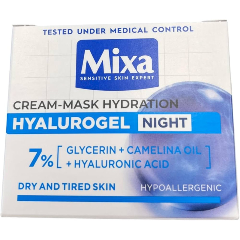 Mixa Hyalurogel Night Moisturizing Night Cream-Mask 50 ml