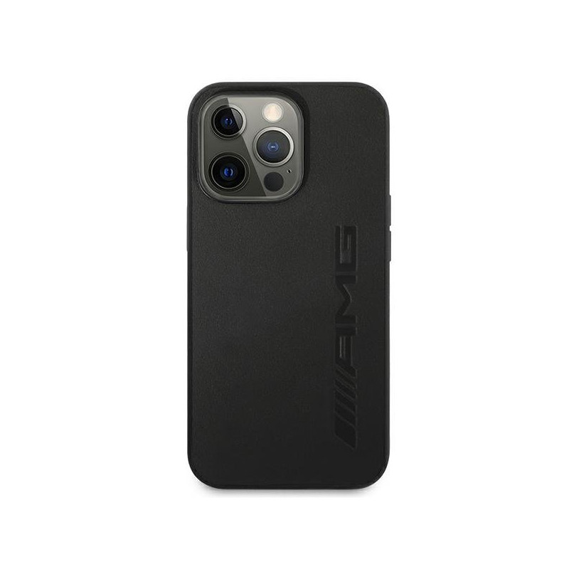 AMG AMHCP13LDOLBK Leather Back Case For Apple iPhone 13 / 13 Pro Black