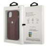 BMW BMHCP13MRSPPR Leather Back Case For Apple iPhone 13 Red