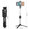 RoGer Selfie Stick + Tripod Stand with Bluetooth Remote Control