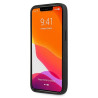 AMG AMHCP13LGSEBK Leather Debossed Lines Back Case For Apple iPhone 13 Pro Black