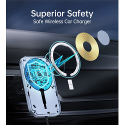 Swissten Magsafe Air Vent Car Holder With 15W  Wireless Charging