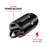 Swissten 30W Nano Metal Car Charger Adapter with 30W PD / SCP