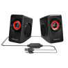 Mars Gaming MS1 Stereo Multimedia Desktop Speakers / 2x 5W / 3.5mm Audio / USB Power