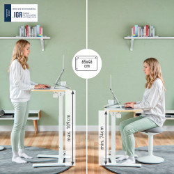 Leitz 65880001 stovimasis stalas Balta