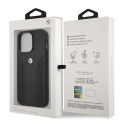 BMW BMHCP13LRSPPK Leather Back Case For Apple iPhone 13 / 13 Pro