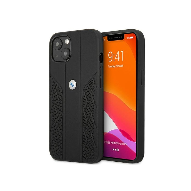 BMW BMHCP13SRSPPK Leather Back Case For Apple iPhone 13 Mini