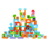 Beilaluna Set of 100 Wooden Cute Animals Blocks