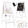 RoGer XXL Two-sided Chalk and Magnetic Wooden Board + Educational accessories