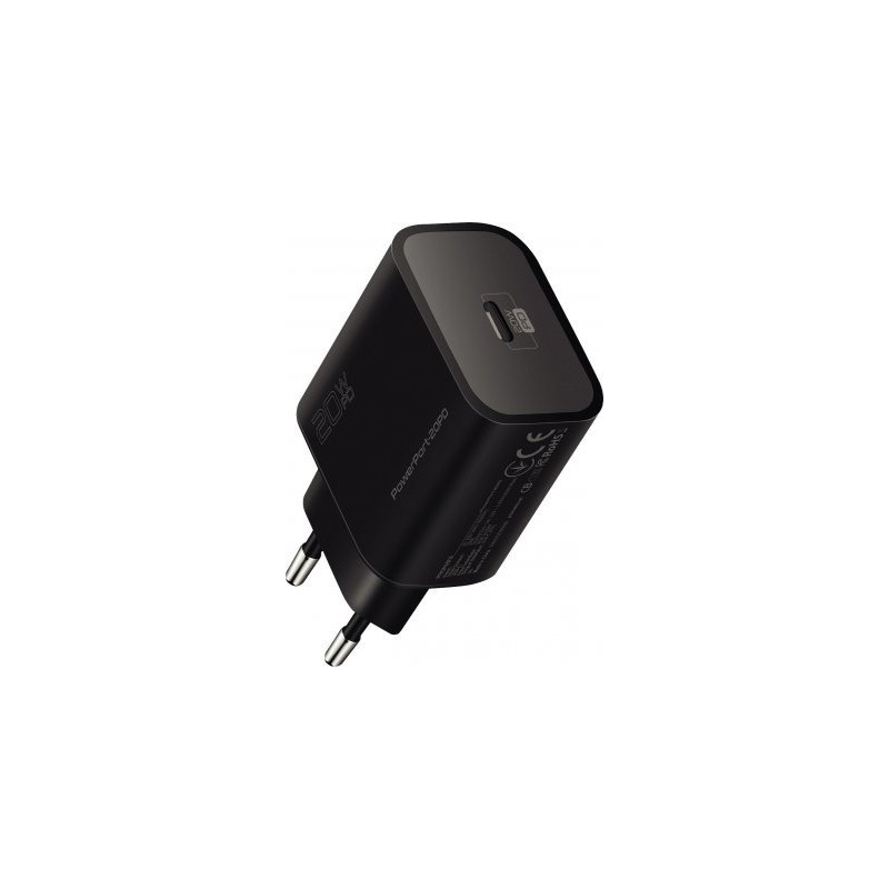 Promate PowerPort-20PD Premium Travel Charger Type-C PD 20W