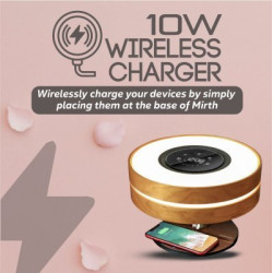 Promate Mirth 3in1 / Night Lamp / Bluetooth speaker 10W / Qi Wireless charging / LED Clock
