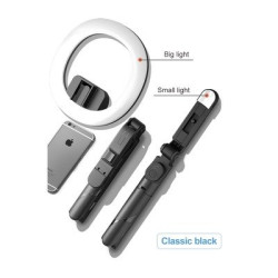 RoGer V14 Universal Tripod Stand for Selfie with LED Lamp