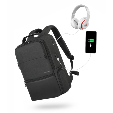 Swissten Laptop Backpack 15.6" with a USB port for charging your smartphone