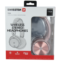 Swissten Trix Bluetooth 4.2 Headphones with FM / AUX / MicroSD