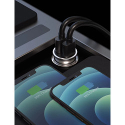 Swissten Eco Friendly Metal Premium Car charger 2 x USB 4.8A