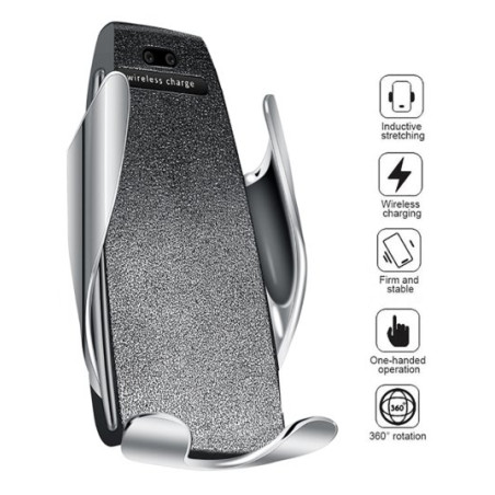 RoGer S5 Car Holder with Wireless Charging 10W  for smartphones