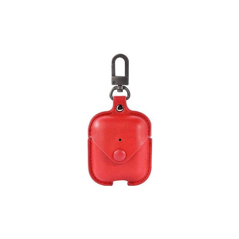 Devia Lux Series Eco Leather Look Magnetic Carabiner Case Apple AirPods 1st Generation