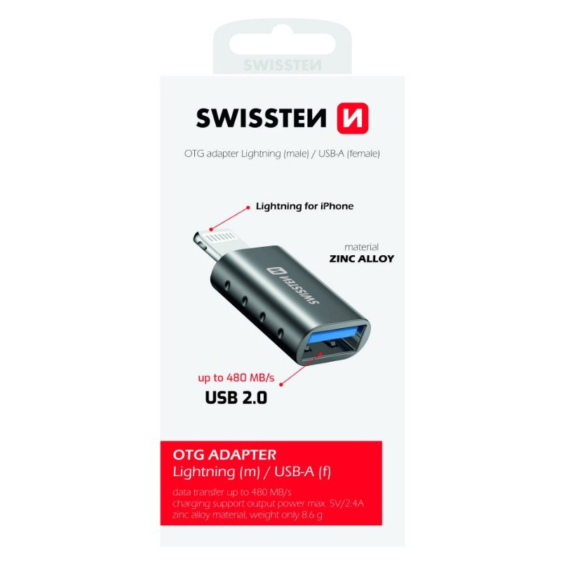 Swissten OTG Adapter Lightning to USB Connection