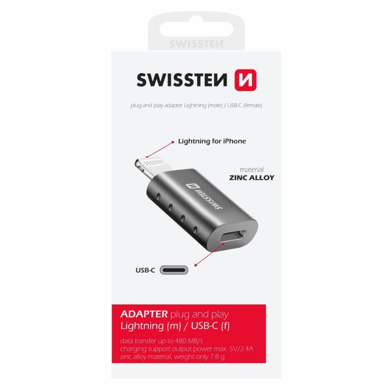 Swissten Adapter Lightning to USB-C