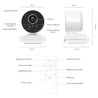 EDUP 1080P Full HD Web Camera / Autofocus / Smart WiFi with Microphone / Portrait Tracking / USB / 4K