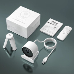 EDUP 1080P Full HD Web Camera / Autofocus / Smart WiFi with Microphone / Portrait Tracking / USB / 4K
