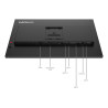 Lenovo ThinkVision T27UD-40 computer monitor 68.6 cm (27") 3840 x 2160 pixels 4K Ultra HD LCD Black