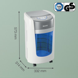 Leitz IQ OptiMax Home Office 225 paper shredder Micro-cut shredding 58 dB Grey, White