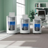 Leitz IQ OptiMax Home Office 225 dokumentų naikiklis Smulkinimas itin mažais gabalėliais 58 dB Pilka, Balta