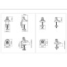 Multibrackets MB-3262 Monitor holder with height adjustment