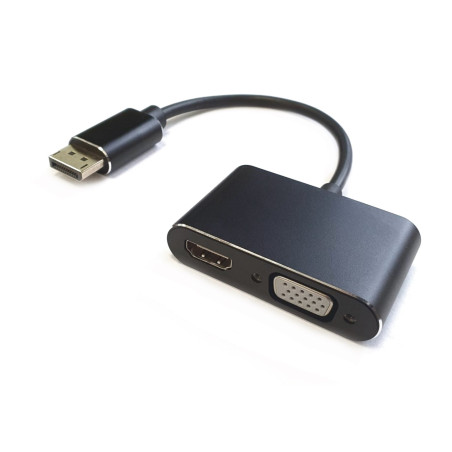 RoGer DisplayPort to HDMI + VGA Adapter v1.4 / 4K@30Hz
