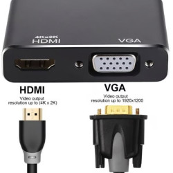 RoGer RO-DP2VGA+HDMI-BK