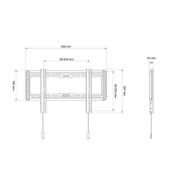 Multibrackets MB-6553 OLED OLED TV Wallmount up to  32-65" / 50kg