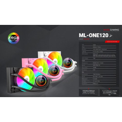 Mars Gaming ML-ONE120 CPU Liquid Cooling FRGB