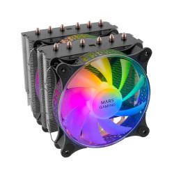 Mars Gaming MCPU-XT CPU Cooler Dual Tower Cooling 300W 2x120mm ARGB