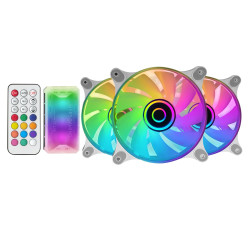 Mars Gaming MF-3DKIT Infinity Mirror ARGB 120mm Remote Control Computer Cooler Kit