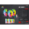 Mars Gaming MF-3DKIT Infinity Mirror ARGB 120mm Remote Control Computer Cooler Kit