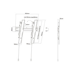 Multibrackets MB-5532 TV wall bracket with tilt TV up to 55" / 35kg