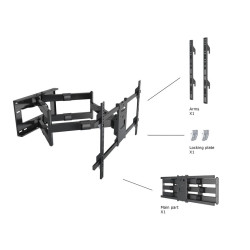 Multibrackets MB-6546 TV Wall Mount Bracket for TVs up to 90" / 60kg