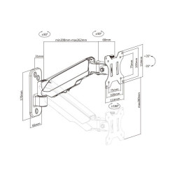 Multibrackets MB-0013 TV wall swivel bracket for TVs up to 32" / 1-8 kg