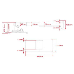 Multibrackets MB-9833 Projector Wall Mount 325-740 mm / 15 kg