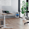 Leitz IQ OptiMax Small Office 350 dokumentų naikiklis Smulkinimas itin mažais gabalėliais 58 dB 22,3 cm Pilka, Balta
